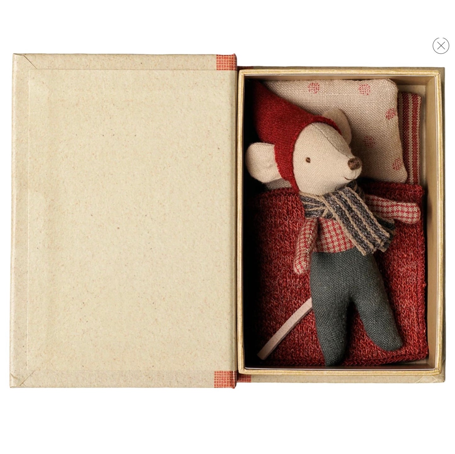 Christmas mouse, Baby in book by Maileg