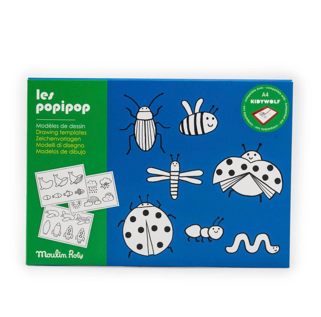 POPIPOP - DRAWING TEMPLATES 24 PCS by Moulin Roty