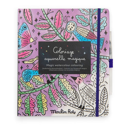 LES COMETES FILANTES - MAGIC WATERCOLOUR COLOURING BOOK by Moulin Roty