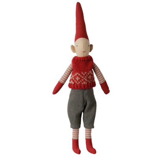 Pixy, Size 1 - Boy - Red knitted vest By Maileg