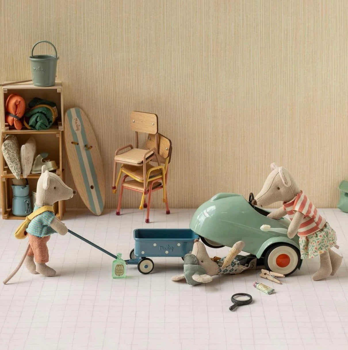 Driver Mouse, Little Brother by Maileg