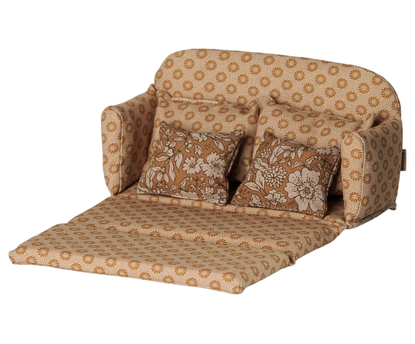 Sofa bed, Mouse, Large - Ocher by Maileg