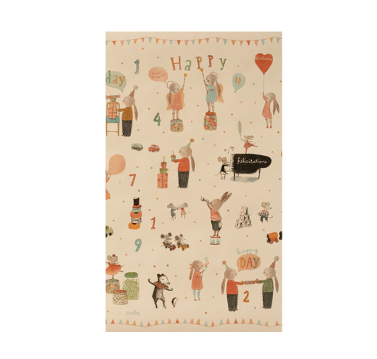 Gift Wrap, Happy Day - 10 m by Maileg