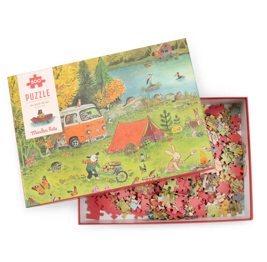 Grande Famille - By the Lake Puzzle 500 pcs by Moulin Roty