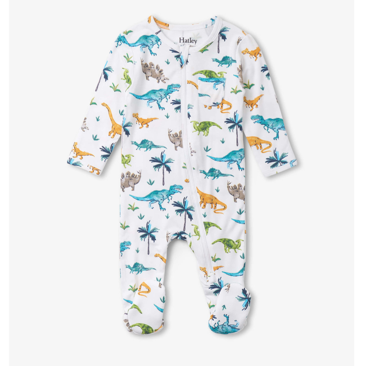 Hatley Baby Boys Prehistoric Dino Footed Sleeper