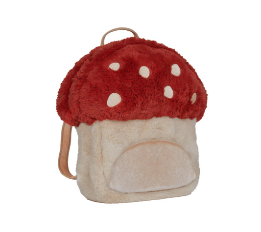 Hopalong Mushroom Backpack - Red by Olli Ella