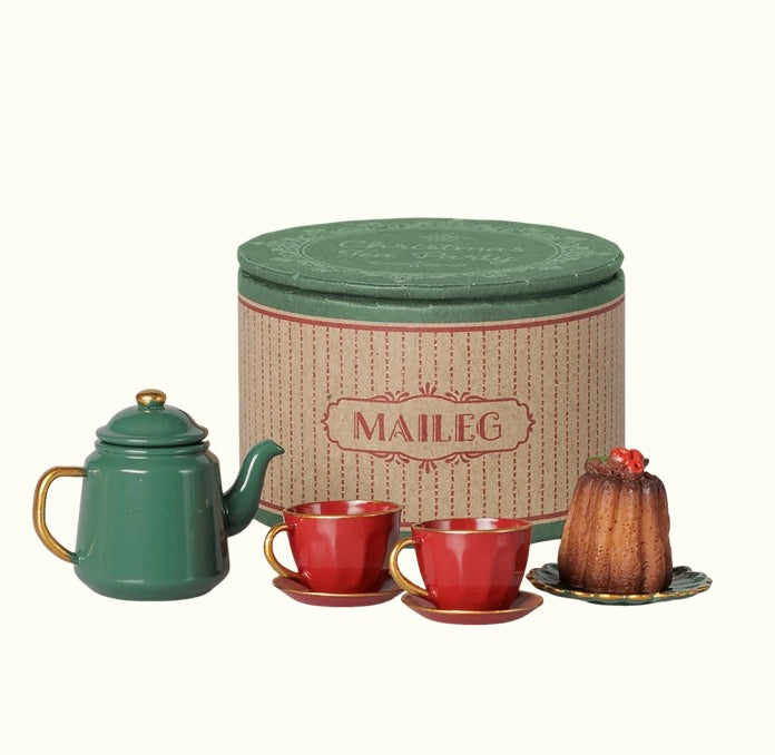 Christmas tea party, Mouse - Red/Green by Maileg