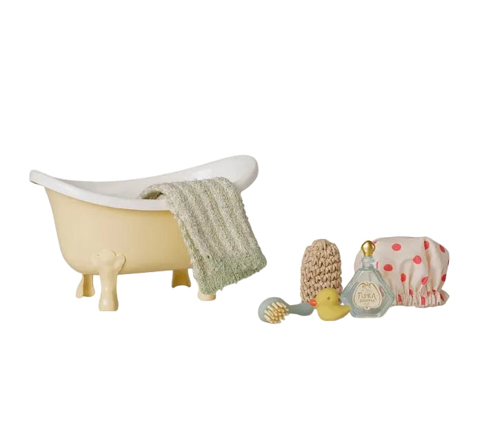Bathtub set, Mouse - Yellow by Maileg
