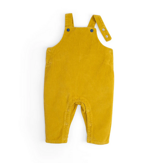 KAMEL Mustard Corduroy Dungarees by Moulin Roty
