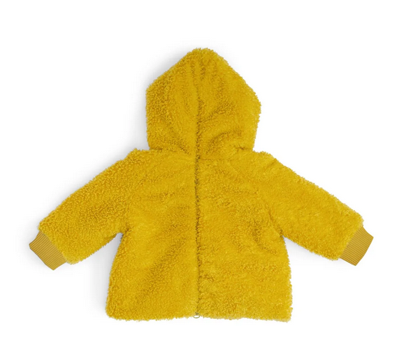 KARL Faux Fur Sherpa Coat with Hood by Moulin Roty