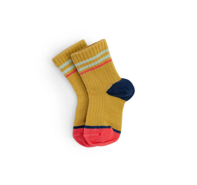 KEVY Multicoloured Ribbed Socks in Jacquard Knit by Moulin Roty