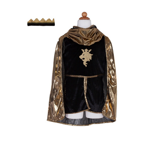 Knight Set with Tunic, Cape and Crown 5-6 Years by Great Pretenders