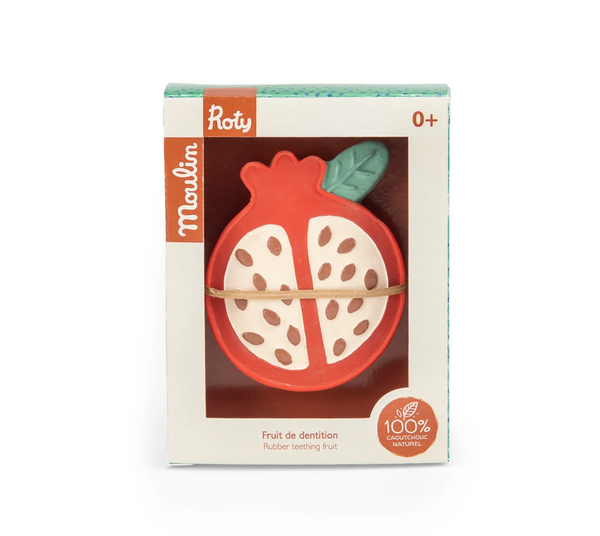 La Foret Mawa - Natural Rubber Teether Fruit by Moulin Roty