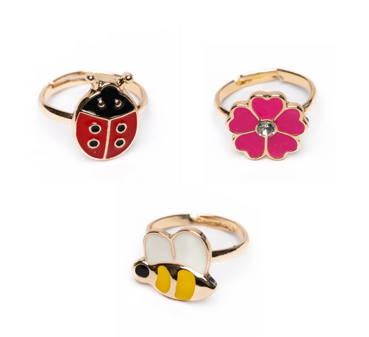 Ladybug Garden Ring Set