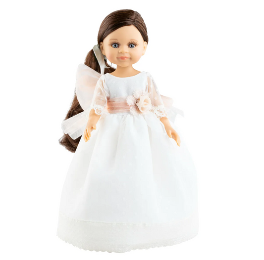 Las Amigas Doll - Cleo in an elegant white dress - Paola Reina -  Minikane