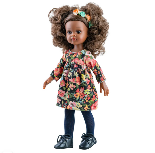 Las Amigas Doll - Nora with black dress - Paola Reina - Minikane