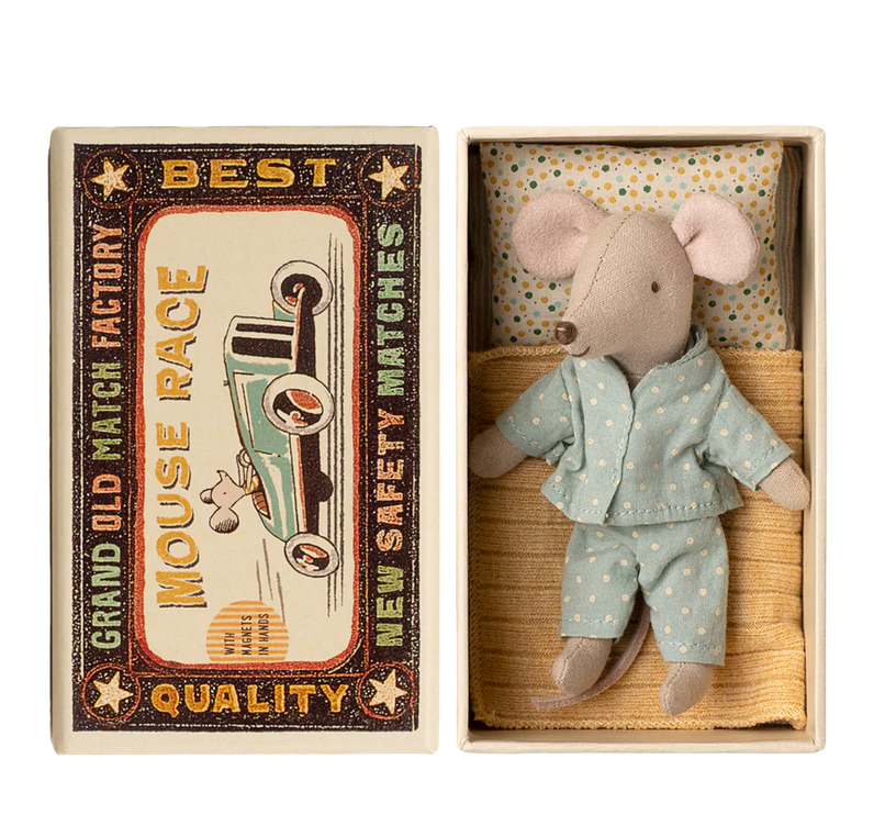 Little Brother mouse in matchbox by Maileg