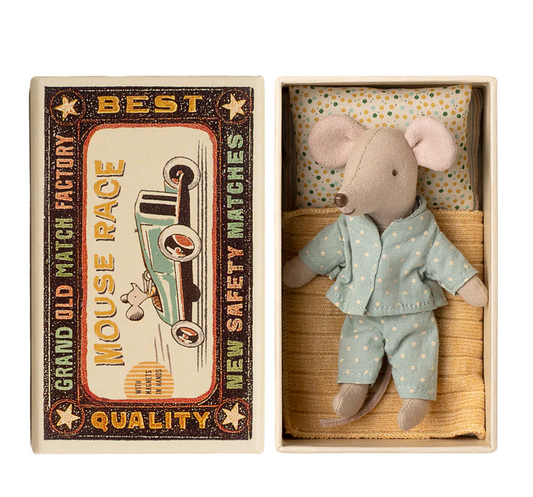 Little Brother mouse in matchbox by Maileg