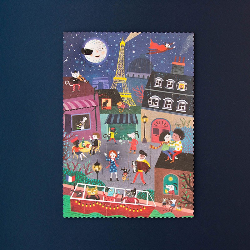 Night and day in Paris Puzzle by Londji