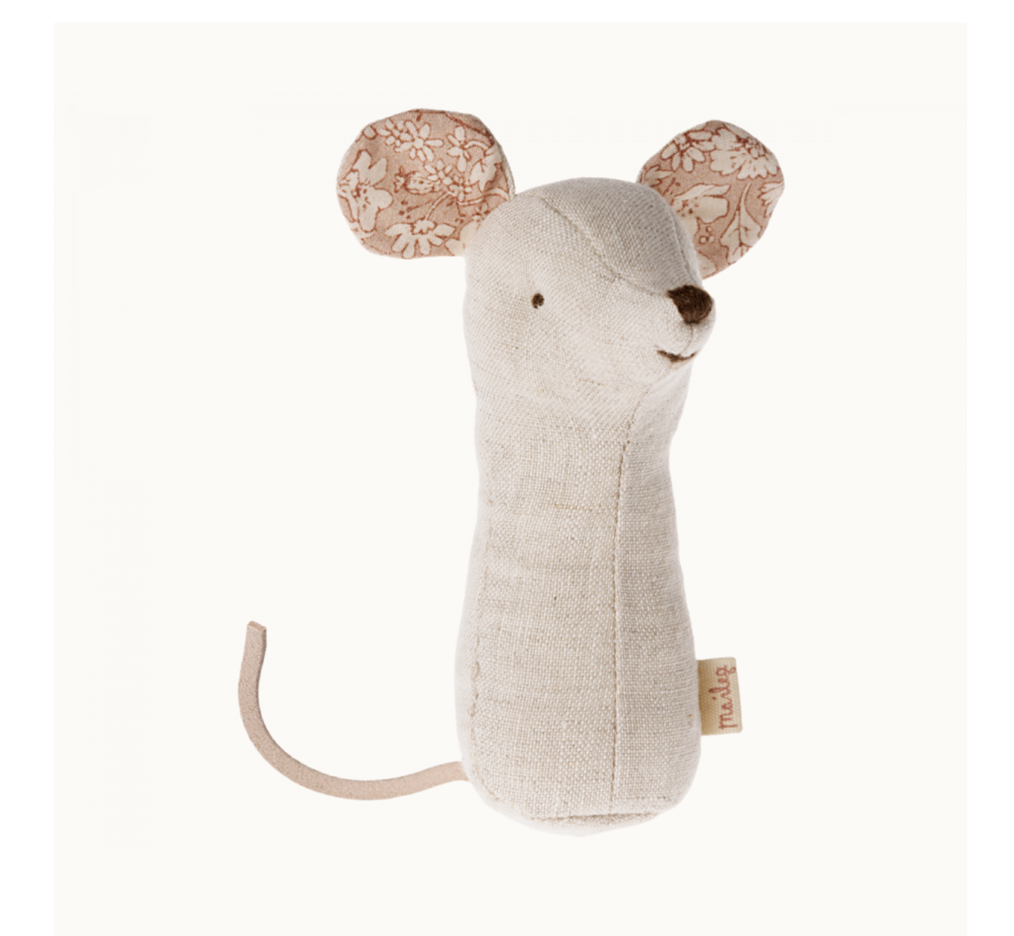 Maileg Lullaby friends, Mouse rattle - Nature