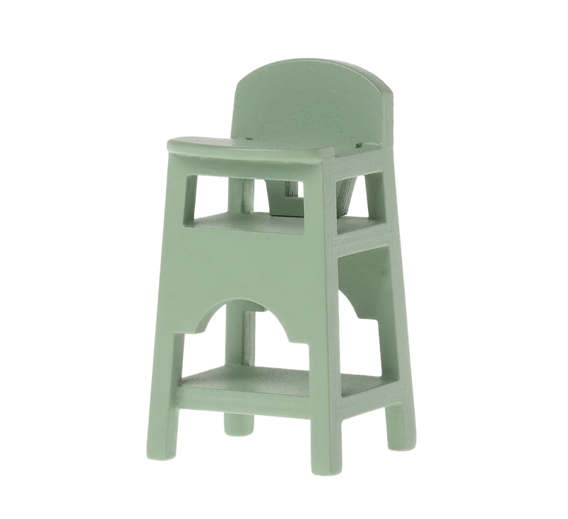 Maileg - High chair, Mouse - Mint