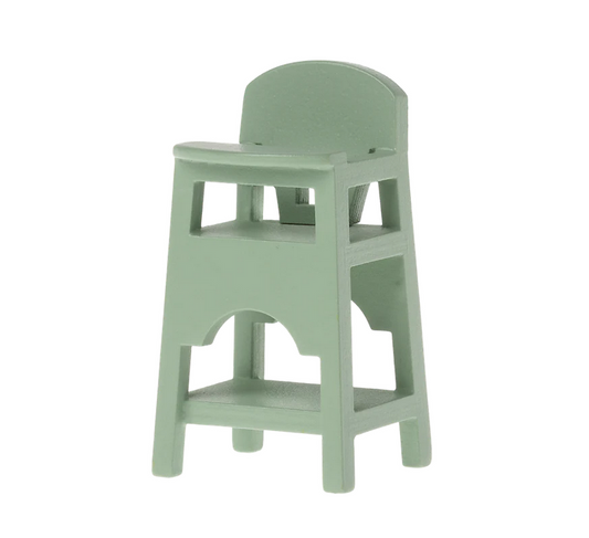 Maileg - High chair, Mouse - Mint