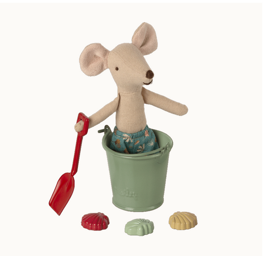 Maileg Beach set - Shovel, bucket and shells