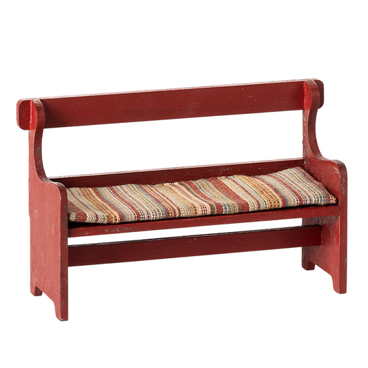 Maileg Bench Red , Mouse Size