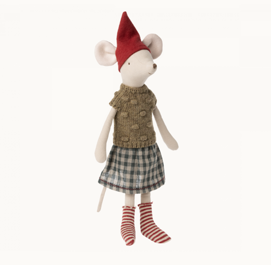 Maileg Christmas mouse, Medium - Girl