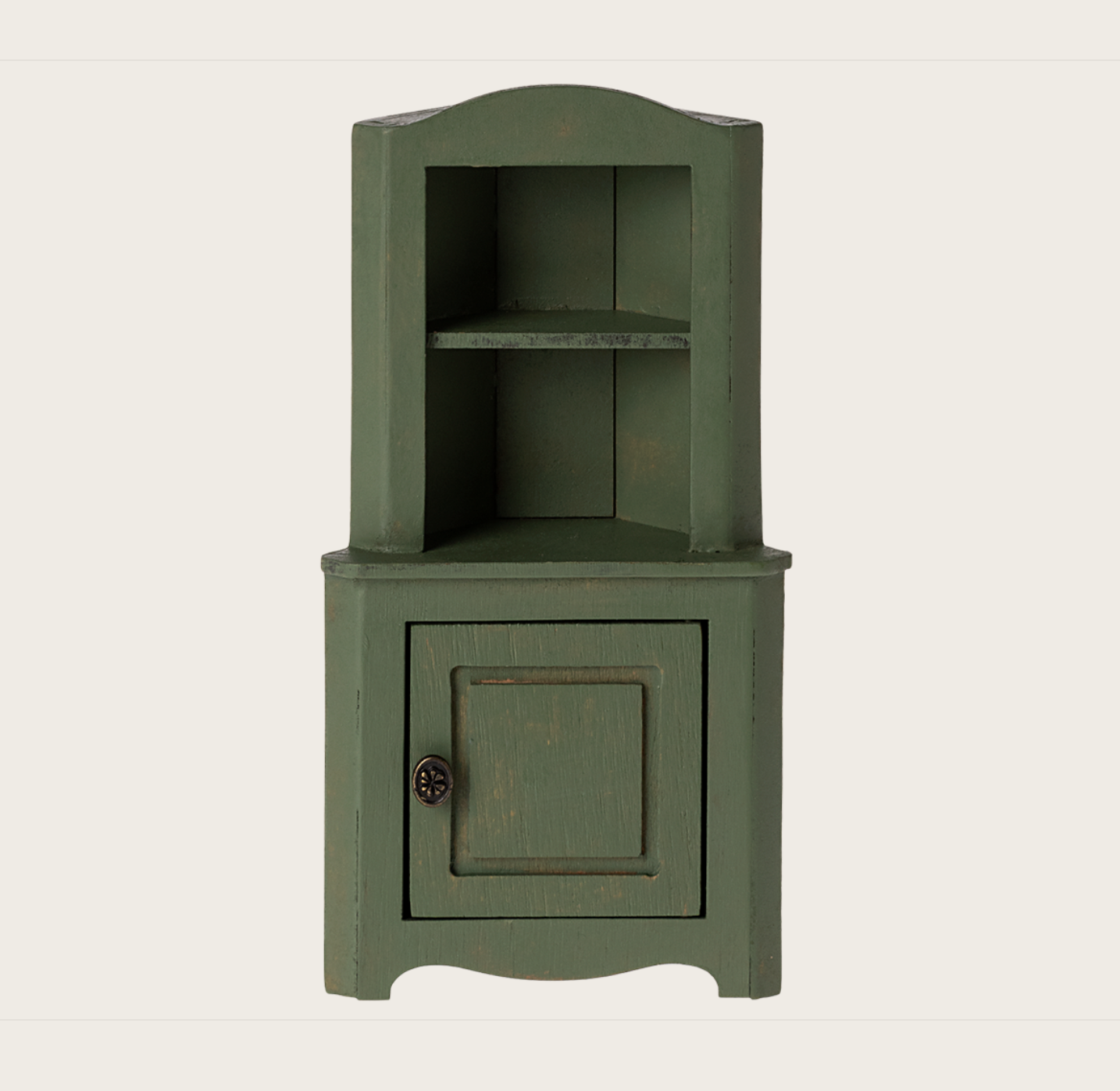 Maileg Corner cabinet, Mouse - Dark green