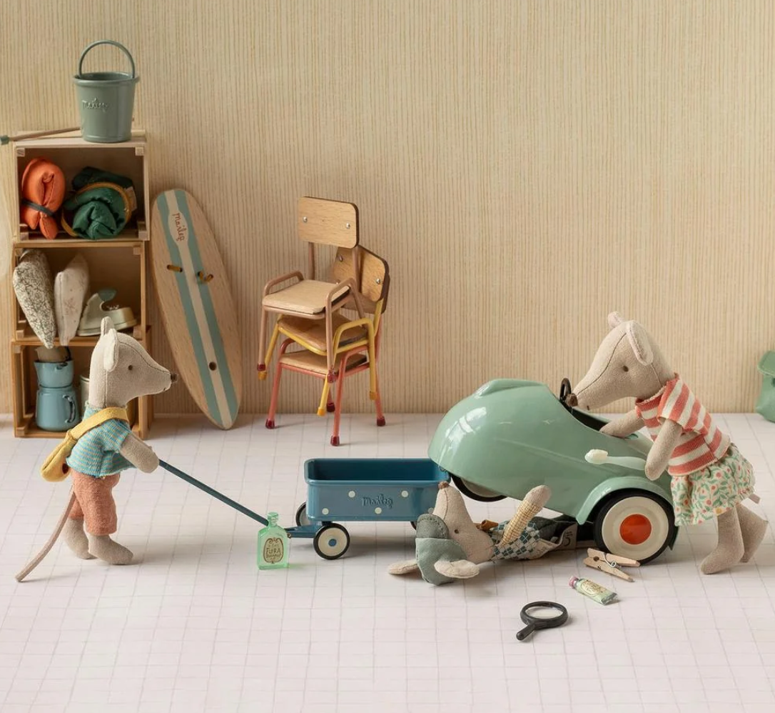 Car, Mouse - Light Mint  by Maileg