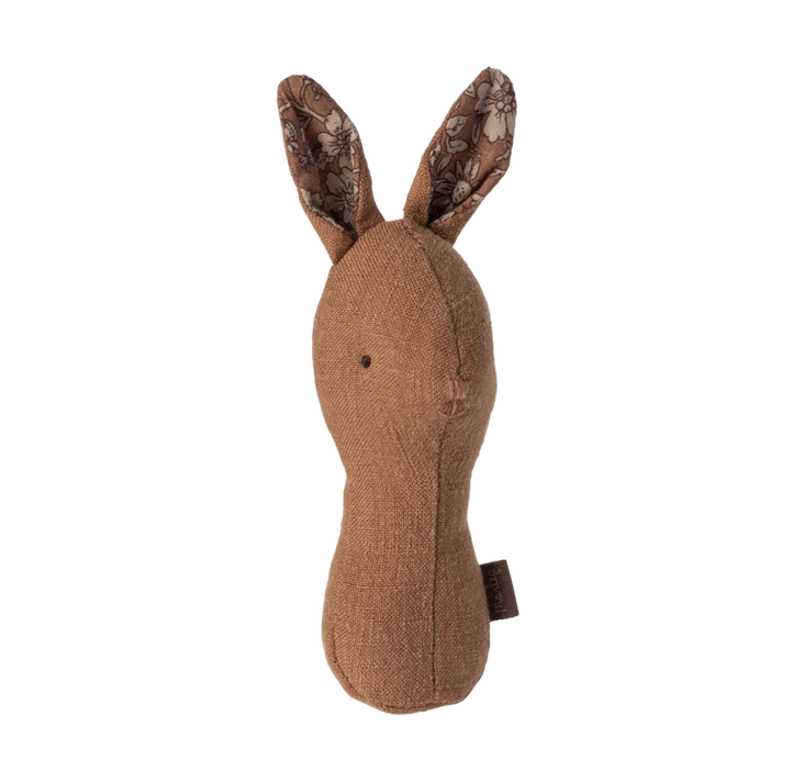 Maileg Lullaby Friends - Bunny Rattle Chocolate