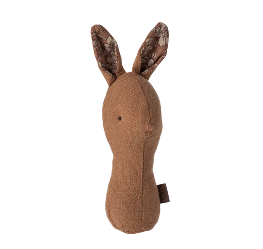 Maileg Lullaby Friends - Bunny Rattle Chocolate