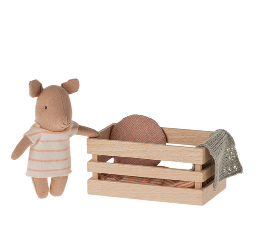 Maileg Pig, Pink Baby in box - Girl