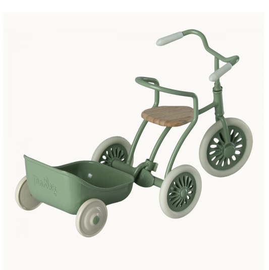 Maileg Tricycle hanger, Mouse - Green