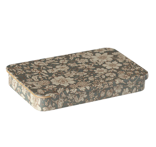 Metal box w. sliding lid, Blossom - Blue by Maileg