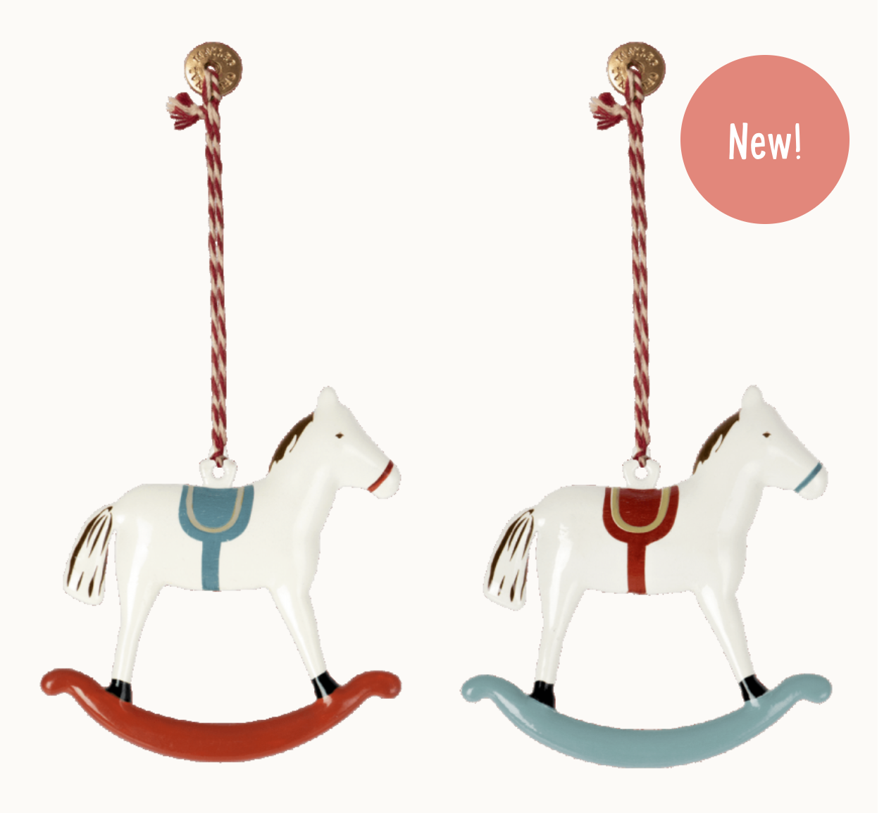 Metal ornament, Rocking horse by Maileg