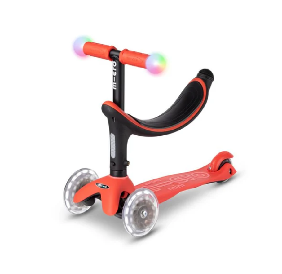 Micro Mini2Grow Magic LED Scooter Red 1-6 Years
