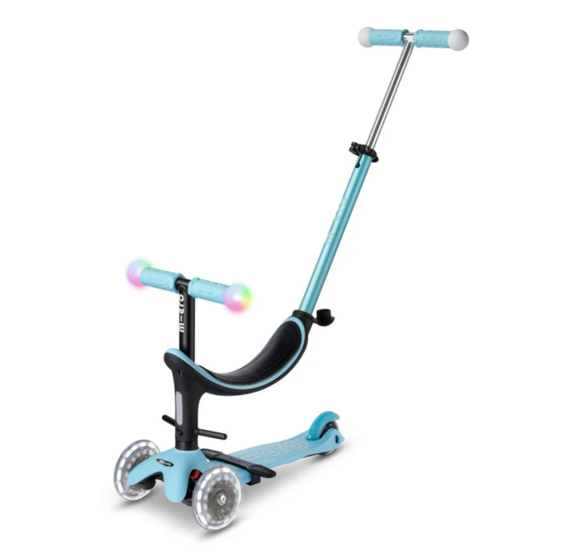 Micro Mini2Grow Magic LED Scooter Ocean Blue 1-6 Years