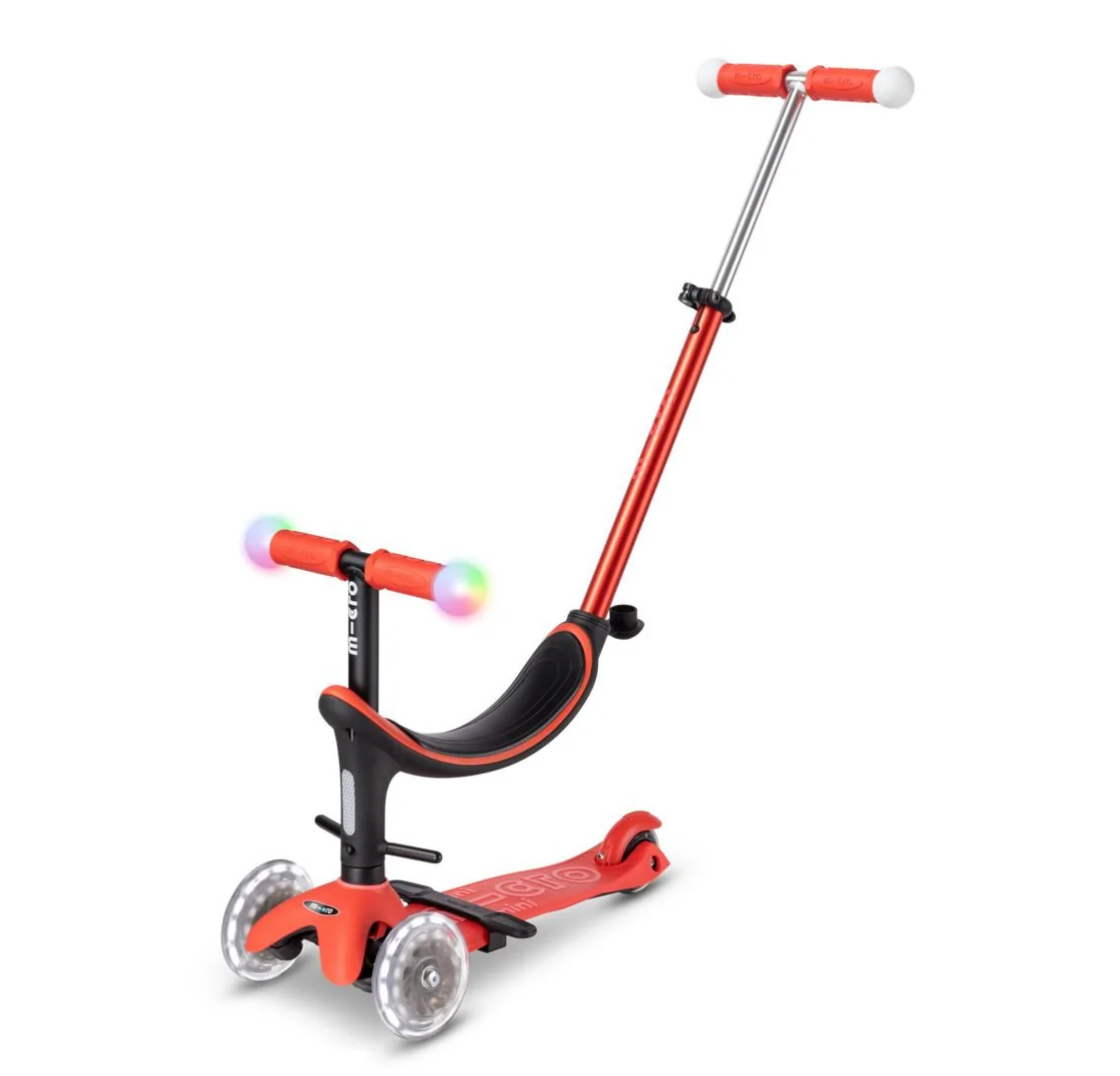 Micro Mini2Grow Magic LED Scooter Red 1-6 Years