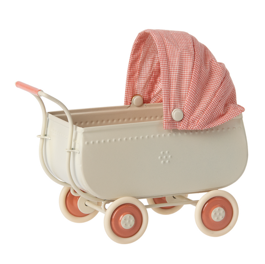 Micro Pram, Coral by Maileg