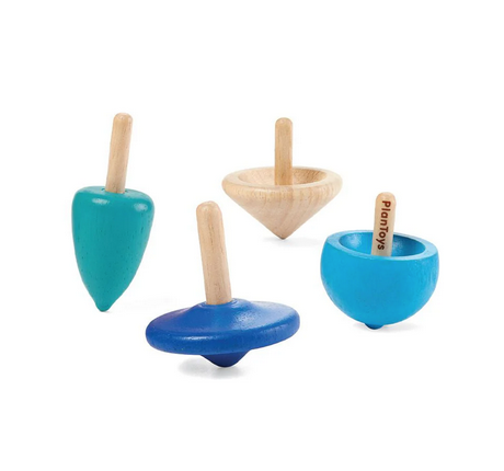 Mini Spinning Tops by Plan Toys