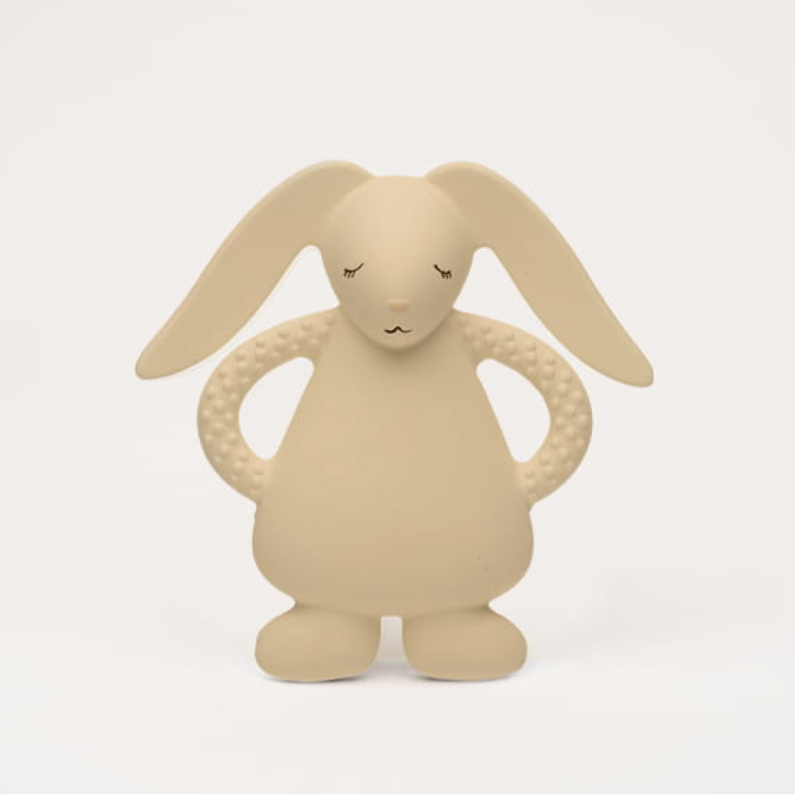 Moonie Bunny Natural Rubber Teether - Sand