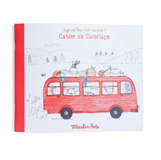 Moulin Roty Aujourd hui cest Mercredi - colouring book