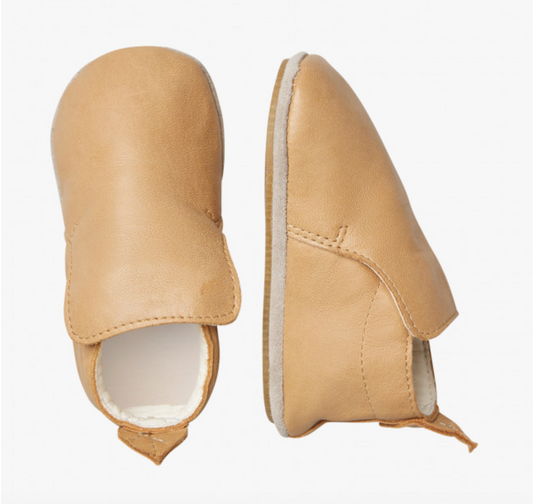 NATURINO Leather crib shoes Nocciola - Light brown