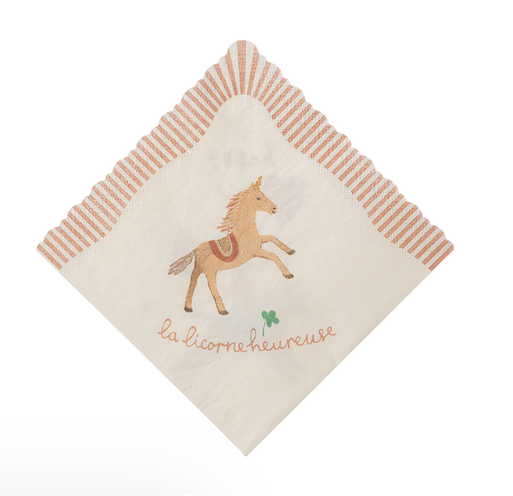 Napkin, Happy birthday - Unicorn  by Maileg