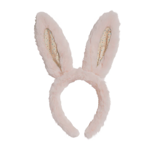 Olli Ella Fluffle Bunny Ear Headband Pink