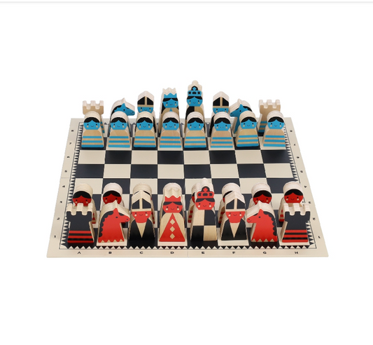 On the Move Wooden Chess Set by Petite Collage