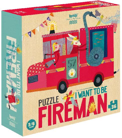 Puzzle - I Want To Be Firefighter By Londji