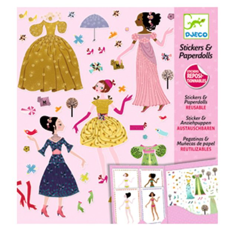 Paper dolls  Dresses through the seasons by Djeco